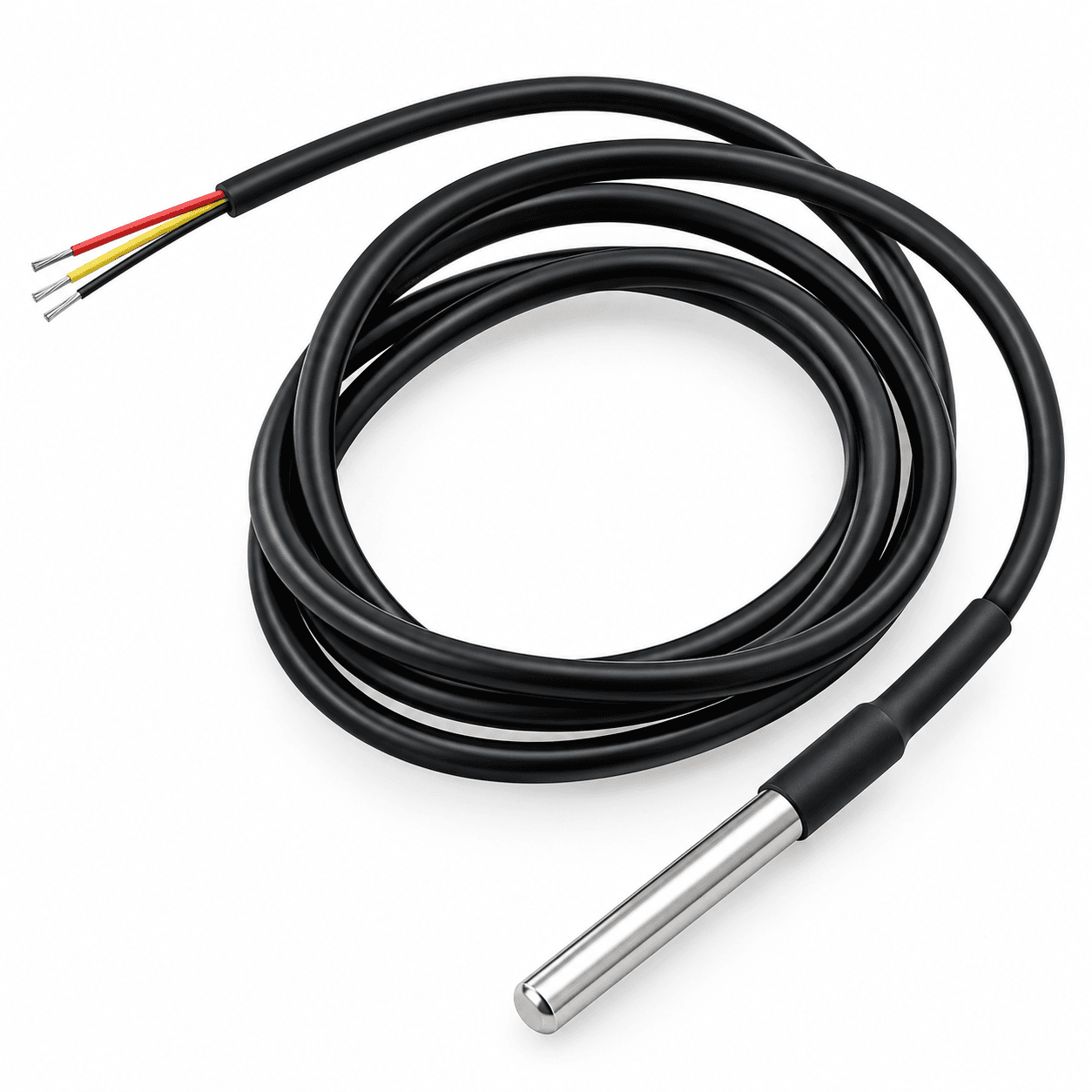 DS18B20 Waterproof Temperature Sensor Probe - High Accuracy (-55°C to 125°C)