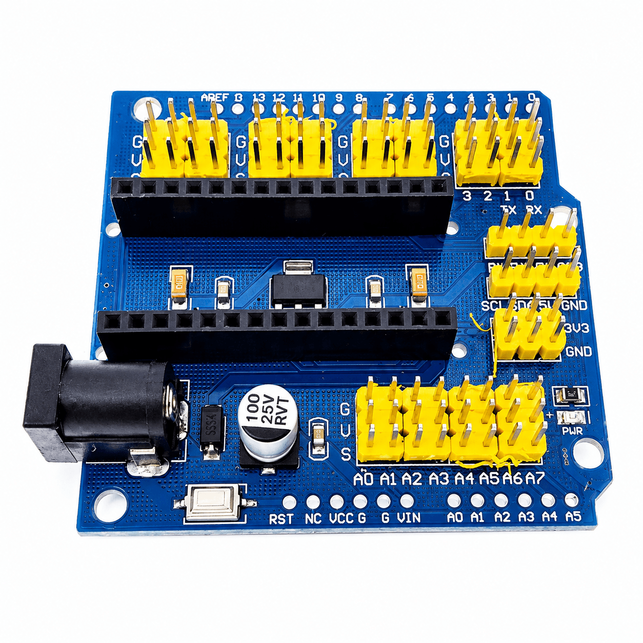 Arduino Nano Expansion Shield V1.0 | IO Sensor Expansion Board for Arduino Nano with Servo, Sensor & Power Interface