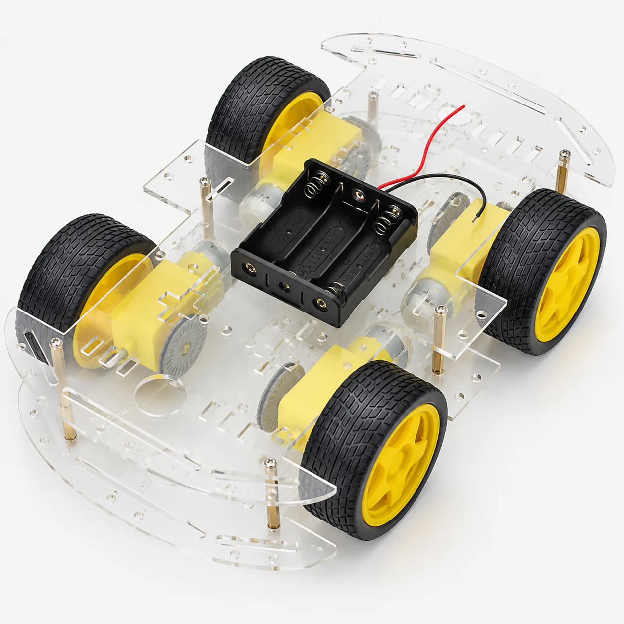 4WD Double Layer Smart Car Robot Chassis - DIY Kit