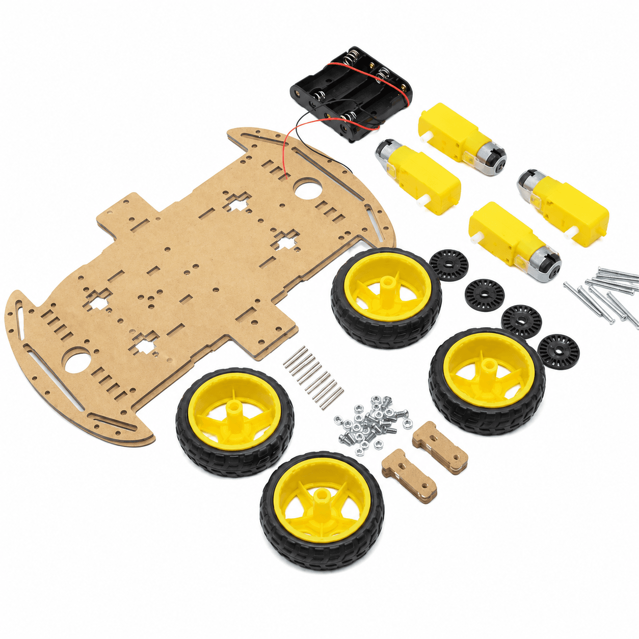 4WD Double Layer Smart Car Robot Chassis - DIY Kit image 3