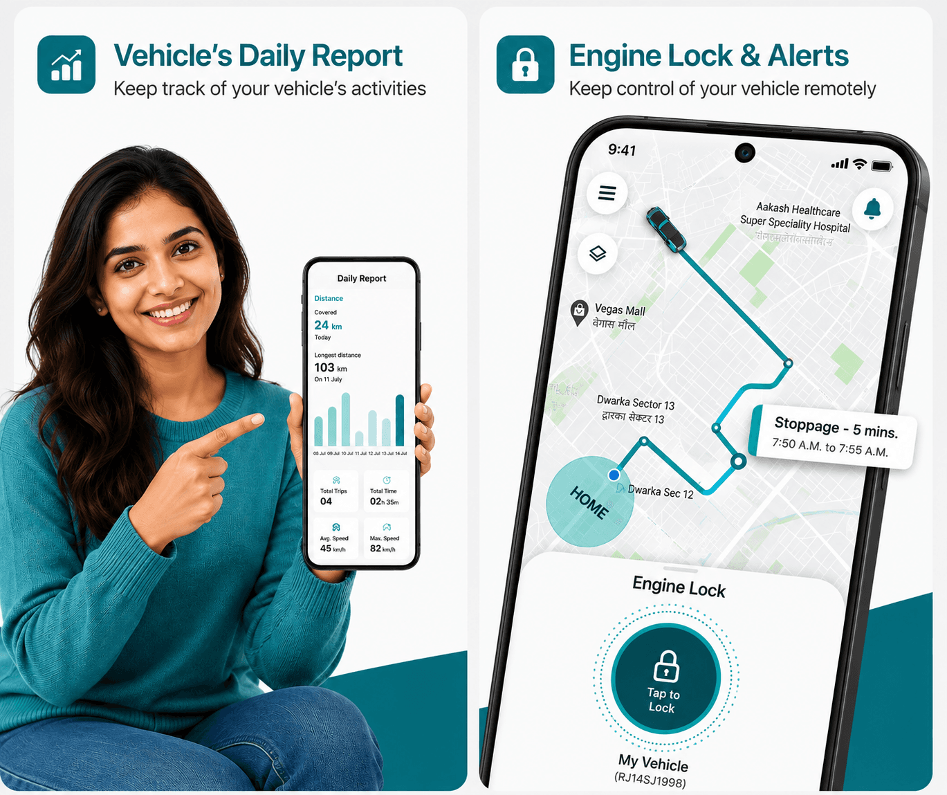 Vahan GPS Pro – GPS Tracker | Remote Engine Lock | Relay Included | Airtel SIM + 1-Year Recharge Included image 4